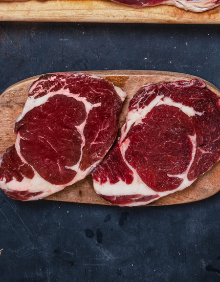 USDA Ribeye Butter-Aged Steak 330g (1" per cut, 1 slice)